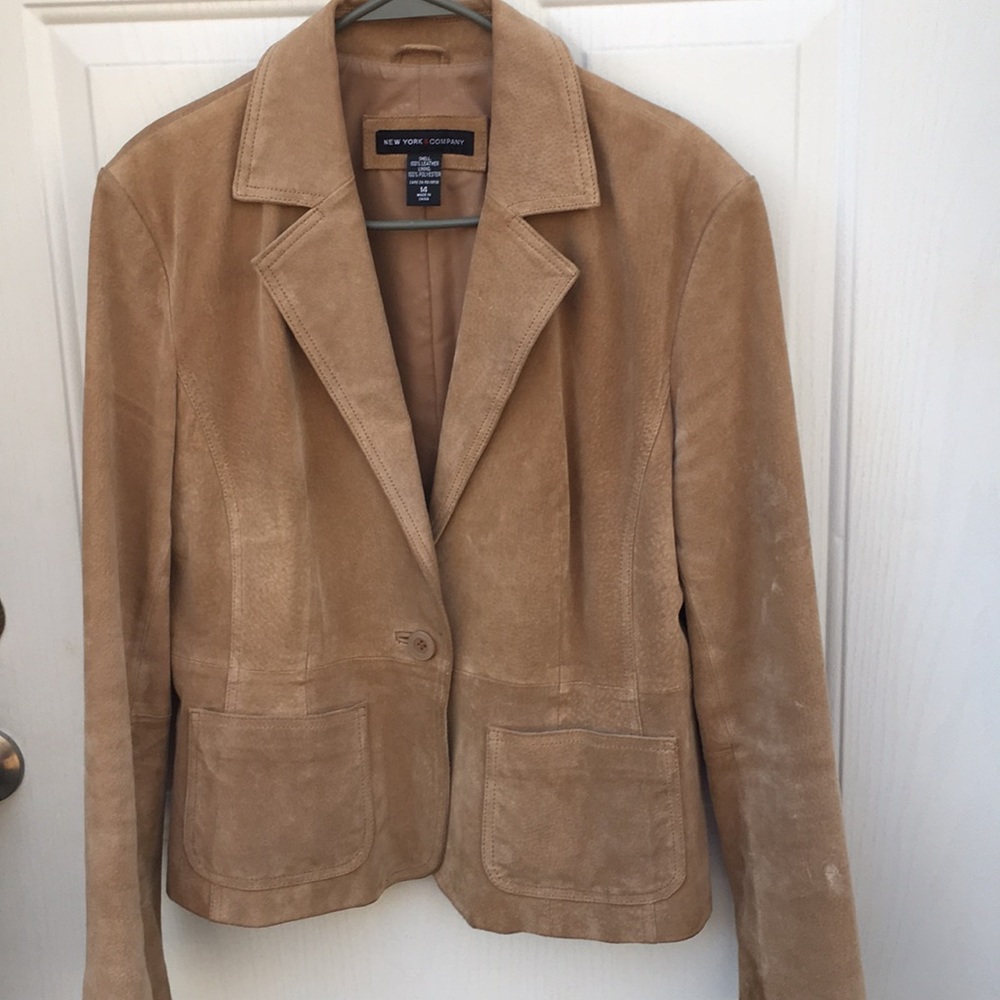 Suede blazer